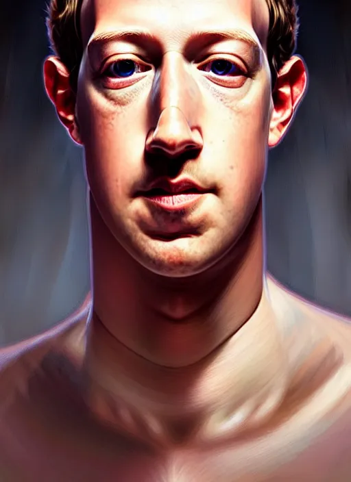 Prompt: symmetry!! portrait of mark zuckerberg, hairless!!, fantasy, medieval wear, intricate, elegant, highly detailed, digital painting, artstation, concept art, smooth, sharp focus, illustration, art by artgerm and greg rutkowski and alphonse mucha