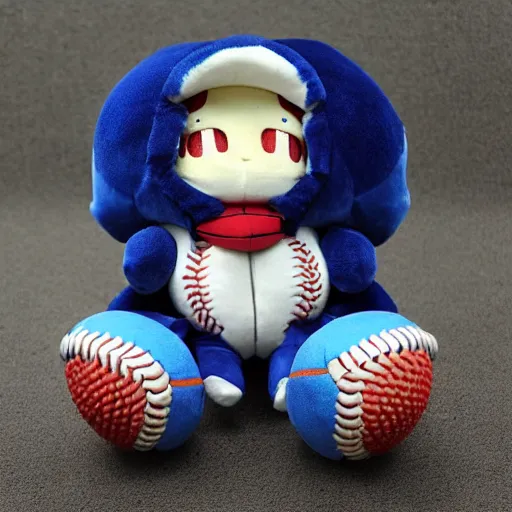 Prompt: cute fumo plush of a baseball boy