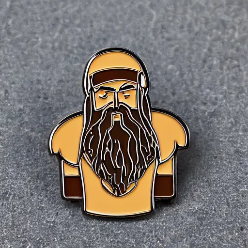 Image similar to gimli enamel pin