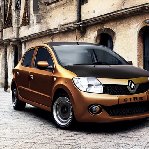 Image similar to steampunk Renault sandero from 1700