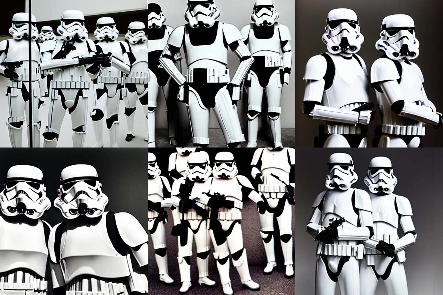 Prompt: stormtroopers photographed by helmut newton, studio photography, award winning