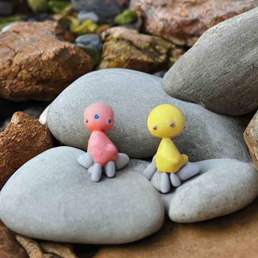 Image similar to realistic rock figurine, toy