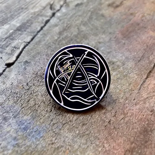 Image similar to lord of the rings enamel pin