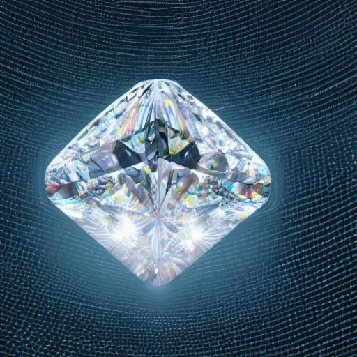 Prompt: An extremely realistic 3D render of a shiny diamond surrounded by gold cubra snakes, Dribbble 8k