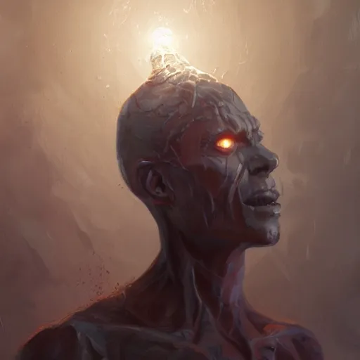 Image similar to nyarlathotep, dramatic light, painted by stanley lau, painted by greg rutkowski, painted by stanley artgerm, digital art, trending on artstation