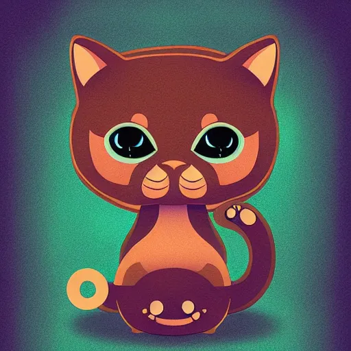 Image similar to octocat, digital art