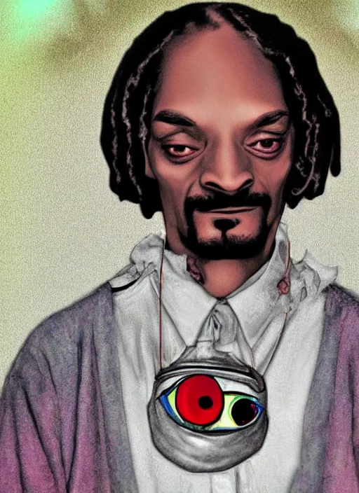 Image similar to Snoop dogg frodo baggins,red eye