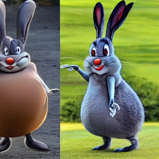 Image similar to the real life Fat big Bugs Bunny