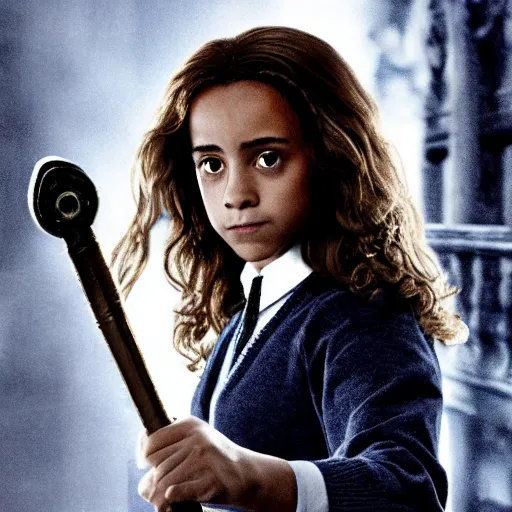 Prompt: film still of Hermione Granger.