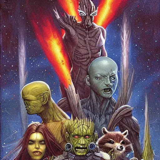 Image similar to Guardians of the Galaxy by Gerald Brom