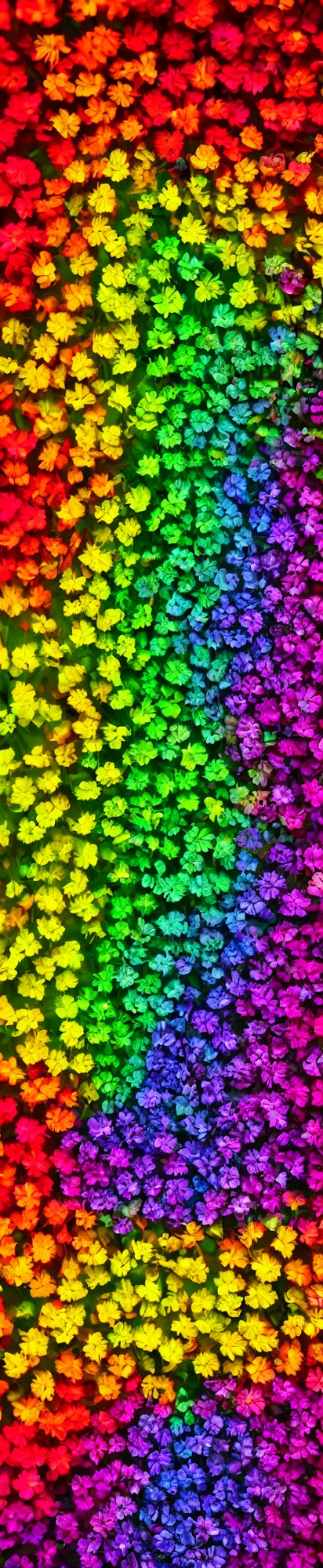 Image similar to vertical macro rainbow flowers