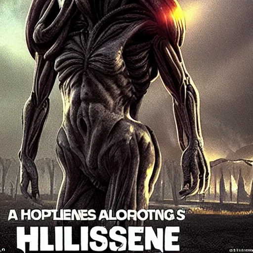 Image similar to a horse stands menacingly on the cover art for the video game alien isolation