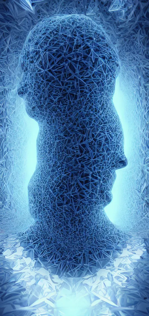 Image similar to math fractal computer intelligence. artgerm. digital art. artstation. 8k resolution.