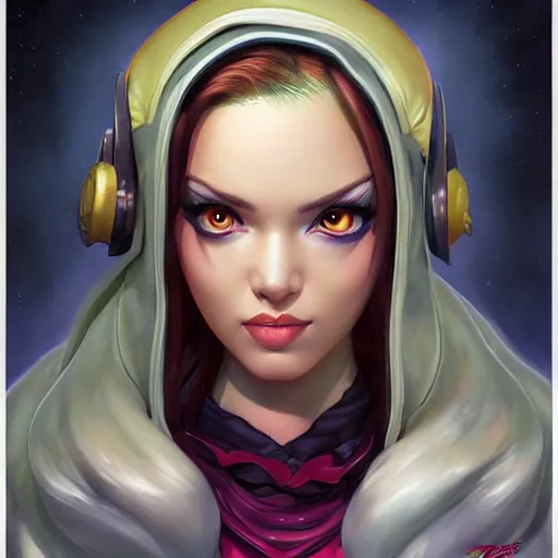 Image similar to lofi katarina from league of legends portrait, Pixar style, by Tristan Eaton Stanley Artgerm and Tom Bagshaw.