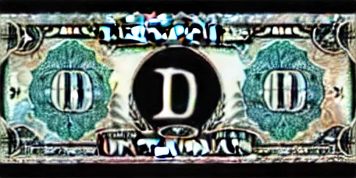 Image similar to lovecraftian dollar bill.