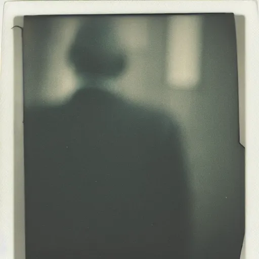 Prompt: polaroid of a faceless man