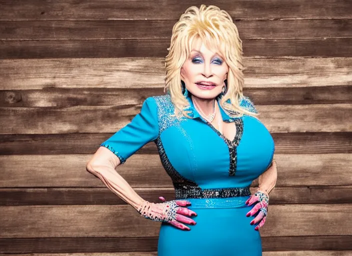 Image similar to photo still of dolly parton at the county fair!!!!!!!! at age 3 6 years old 3 6 years of age!!!!!!!! with a giant test your strength mallet, 8 k, 8 5 mm f 1. 8, studio lighting, rim light, right side key light