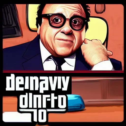 Prompt: “Danny Devito in the art style of grand theft auto 5”