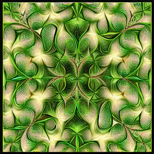 Image similar to fractal green dragon, fractal rosebuds