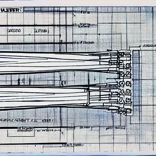 Image similar to blueprints for a nuclear reactor