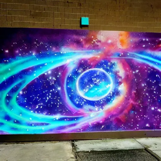 Image similar to intergalactic plasma graffiti