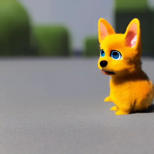 Prompt: an adorable toy corgi furby, 3 d render, cute, realistic, smooth