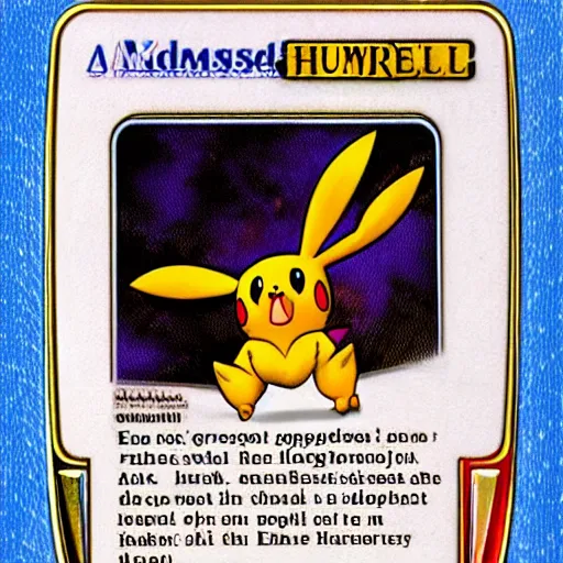 Prompt: an edmund husserl pokemon card