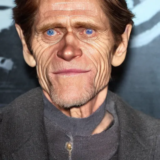 Image similar to willem dafoe in the role of gendalf the grey