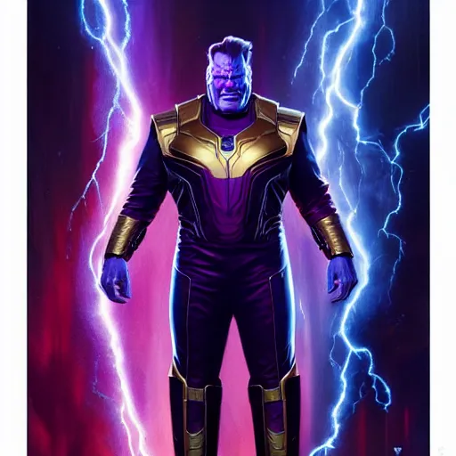 Image similar to elon musk as thanos in a Marvel movie by nuri iyem, james gurney, james jean, greg rutkowski, anato finnstark. hyper detailed, 50mm, award winning photography.