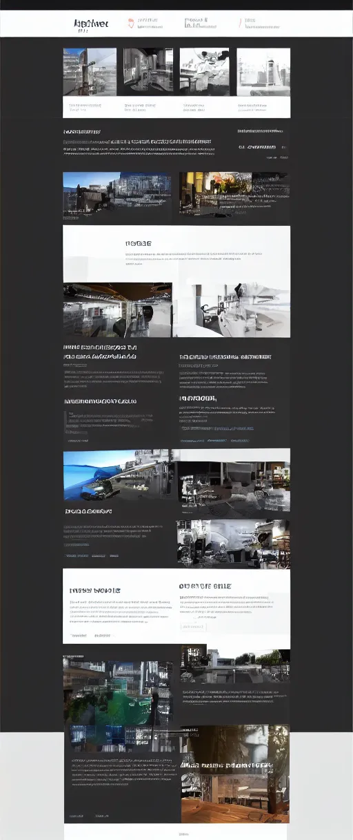 Prompt: clean modern website design, homepage