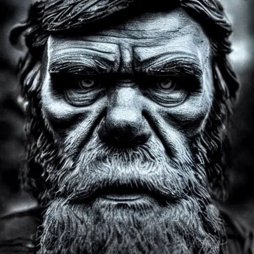 Image similar to mutant charles darwin cinematic 3 5 mm hdr realistic