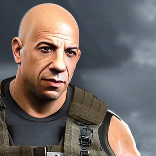 Image similar to vin diesel, in tarkov