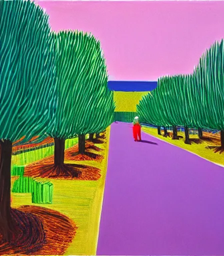 Image similar to impressive high quality high detail painting by david hockney, hd,