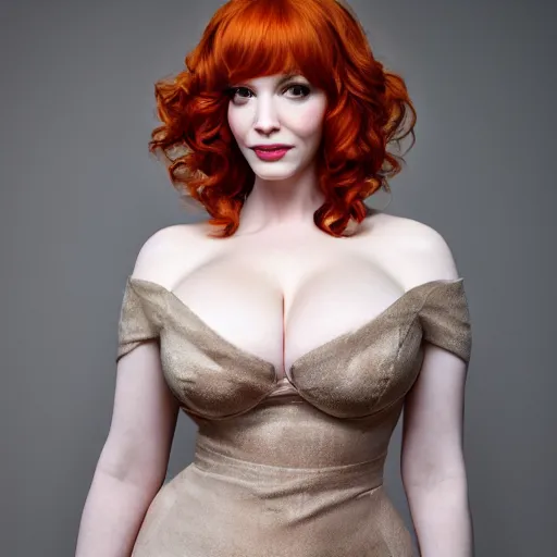 Image similar to photo of a gorgeous christina hendricks, realistic, professionally, professionally color graded, full body shot, sheer teddy, sharp focus, 8 k high definition, insanely detailed, intricate, elegant