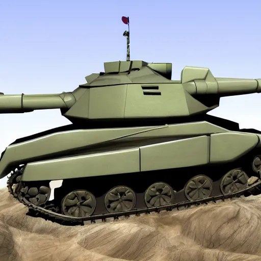 Prompt: a futuristic tank design