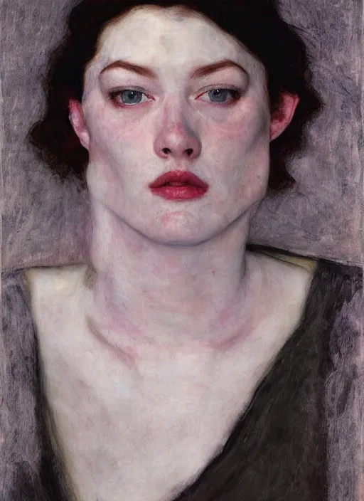 Prompt: stoya by jeremy lipking egon schiele gottfried helnwein