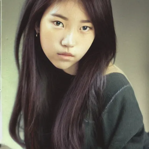 Prompt: a portrait photo of a beautiful young woman who looks like a korean jennifer connely