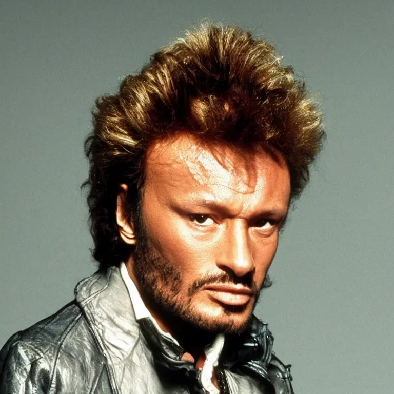 Image similar to an ant with the face of johnny hallyday