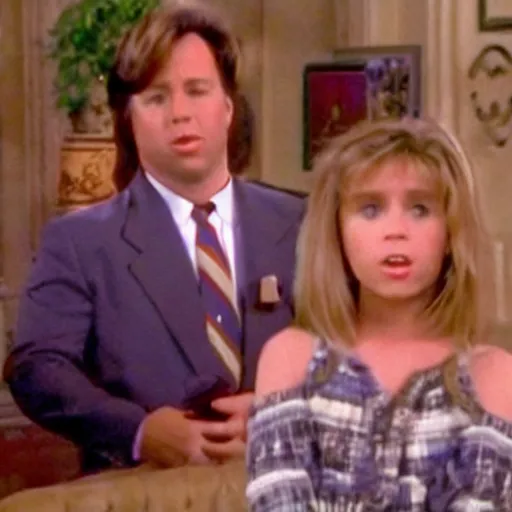 Image similar to alex jones guest starring in full house, 1 9 9 3 tv capture