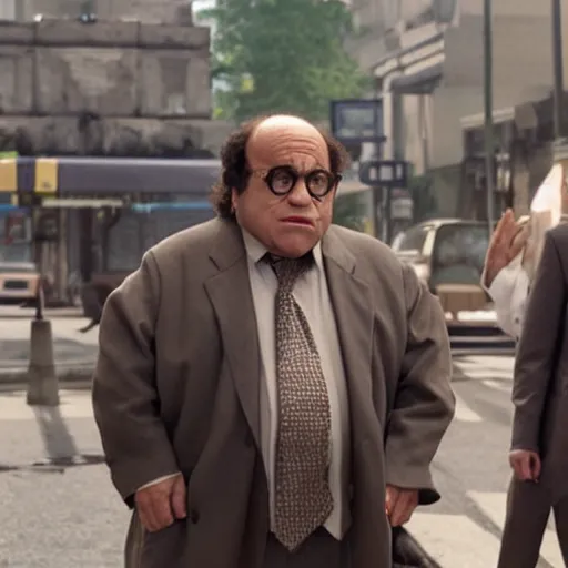 Image similar to Danny Devito in kung fi hustle