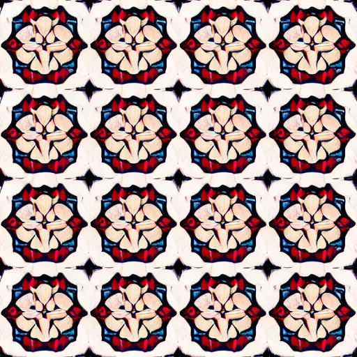 Image similar to symmetrical seamless pattern of 🏵