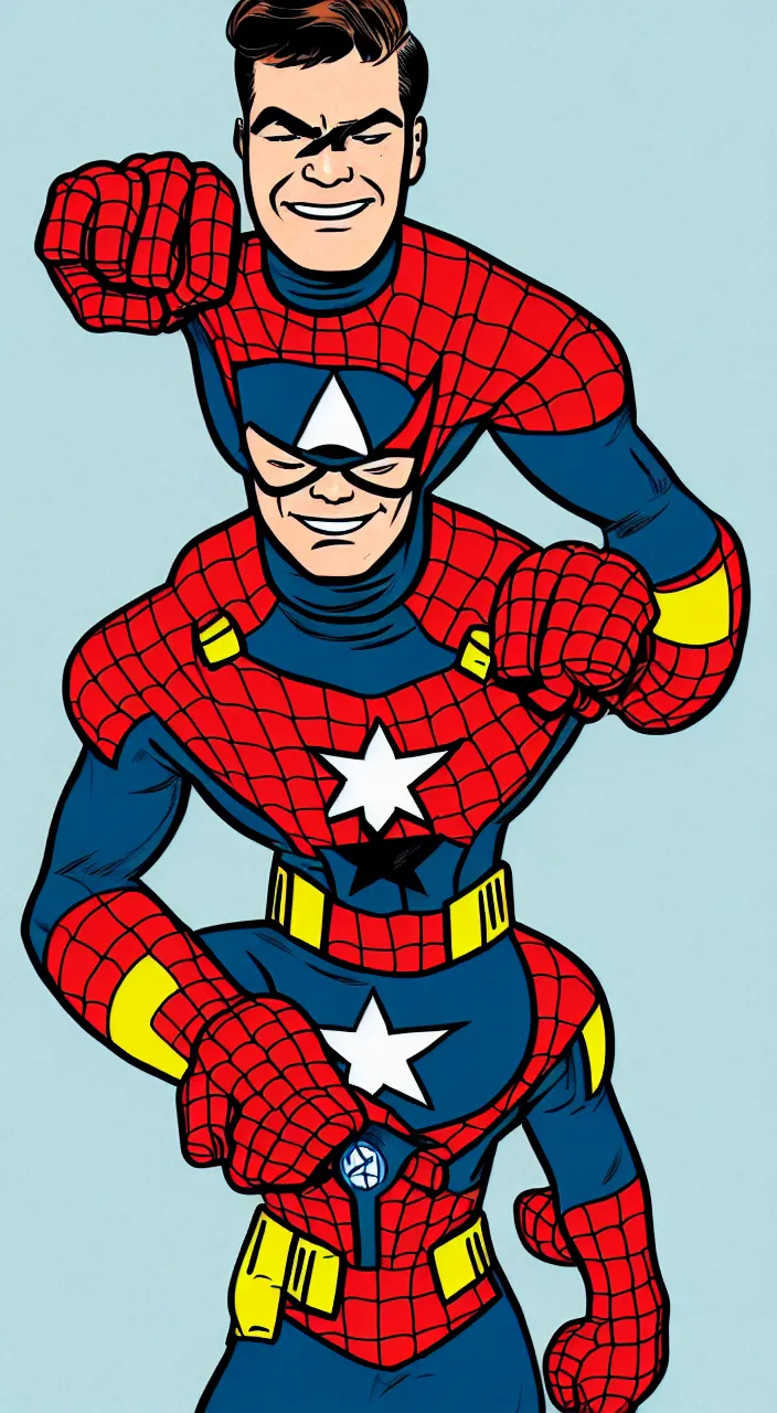 Image similar to illustration of captain marigold, marvel comic book drawing