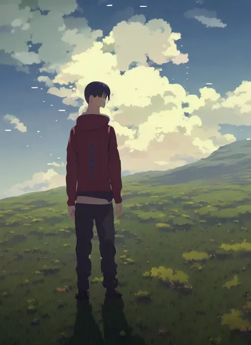 Prompt: portrait of john cena, cloudy sky background lush landscape illustration concept art anime key visual trending pixiv fanbox by wlop and greg rutkowski and makoto shinkai and studio ghibli