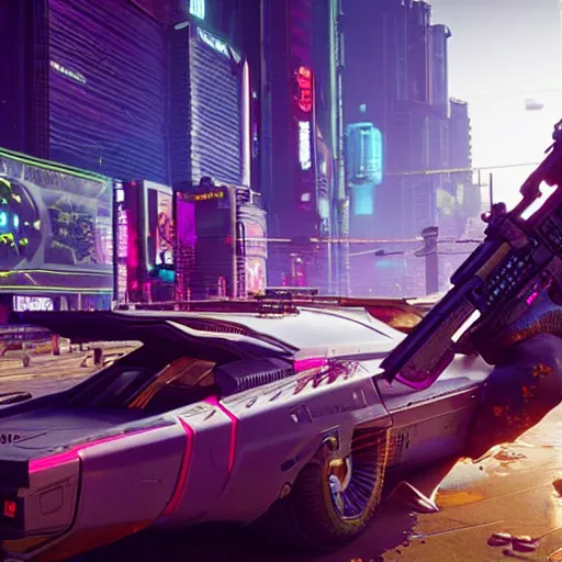 Image similar to The lost alpha version of Cyberpunk 2077