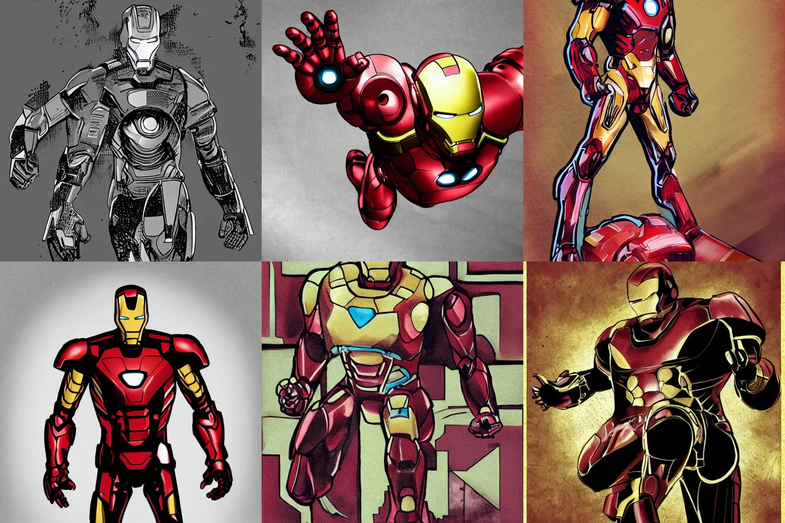 Image similar to iron man, illustration