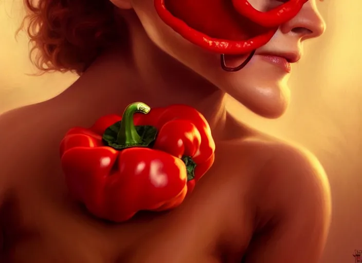 Prompt: a red pepper wearing a doctor's outfit, diffuse lighting, fantasy, hospital background, intricate, elegant, highly detailed, lifelike, photorealistic, digital painting, artstation, illustration, concept art, smooth, sharp focus, art by frank frazetta and marco bucci and loish and rossdraws and artgerm and alphonse mucha