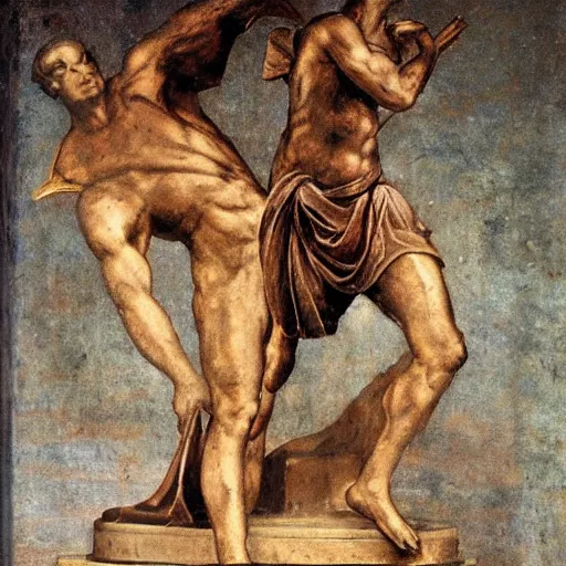 Prompt: a hero's triumph, Greco-Roman style