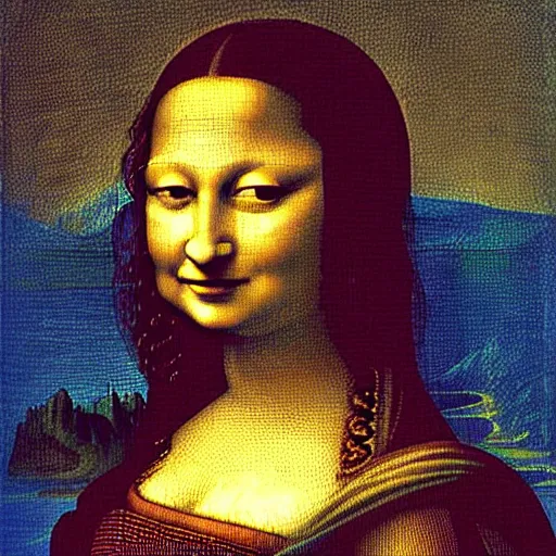 Image similar to a portrait of super - mario!!!!!! painting by da vinci in the style of ( ( ( ( mona lisa ) ) ) )