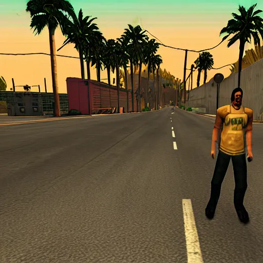 Prompt: gta san andreas screenshot