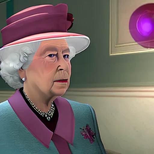 Image similar to Queen Elizabeth II in gta 5, screenshot